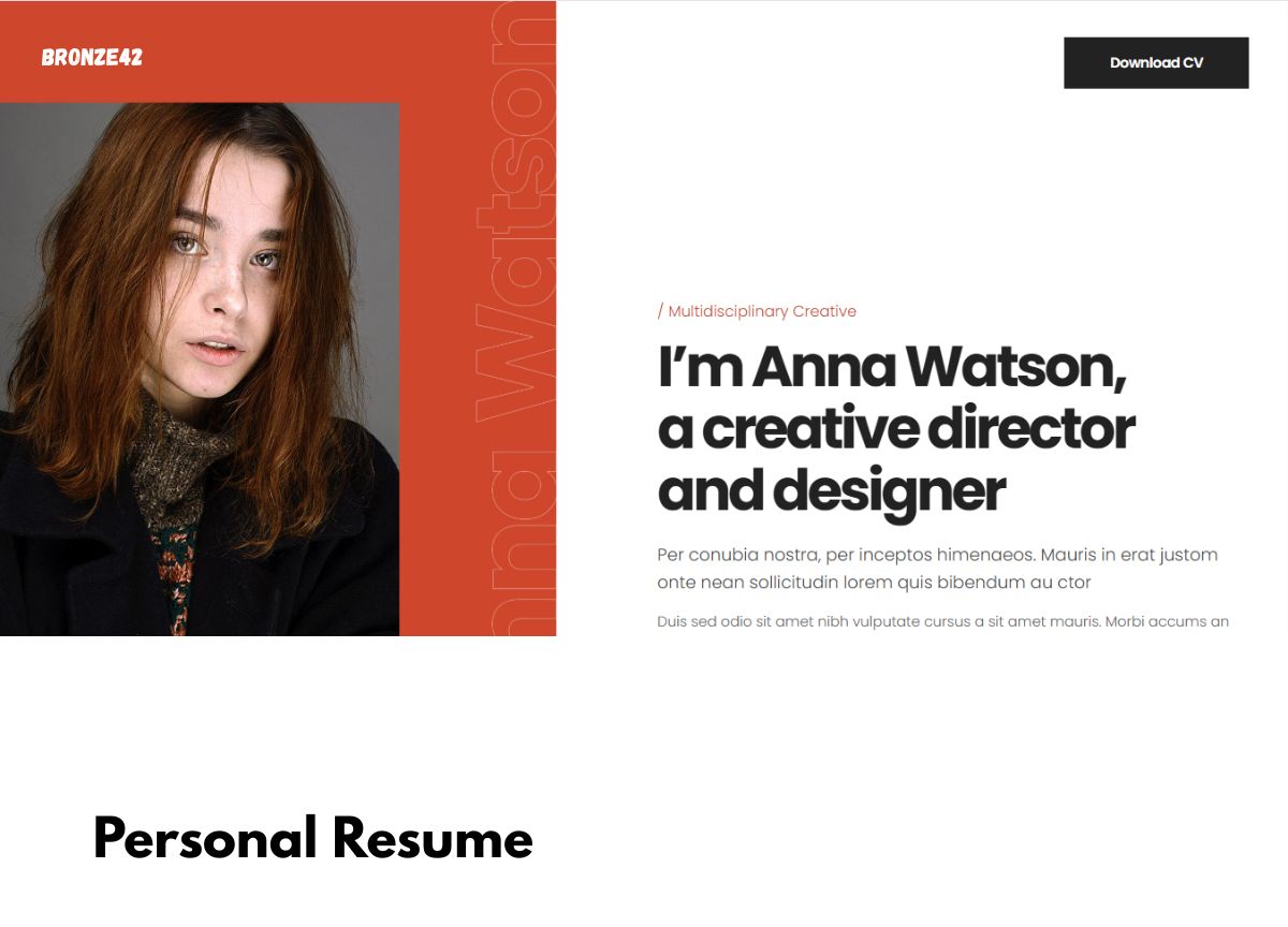Personal Resume